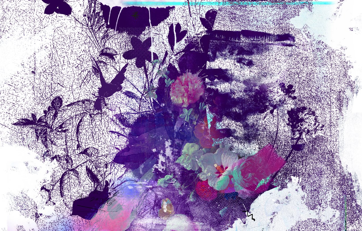 Tree Vein、2016年（キャンバスにミクストメディア） 作： Teis Albers