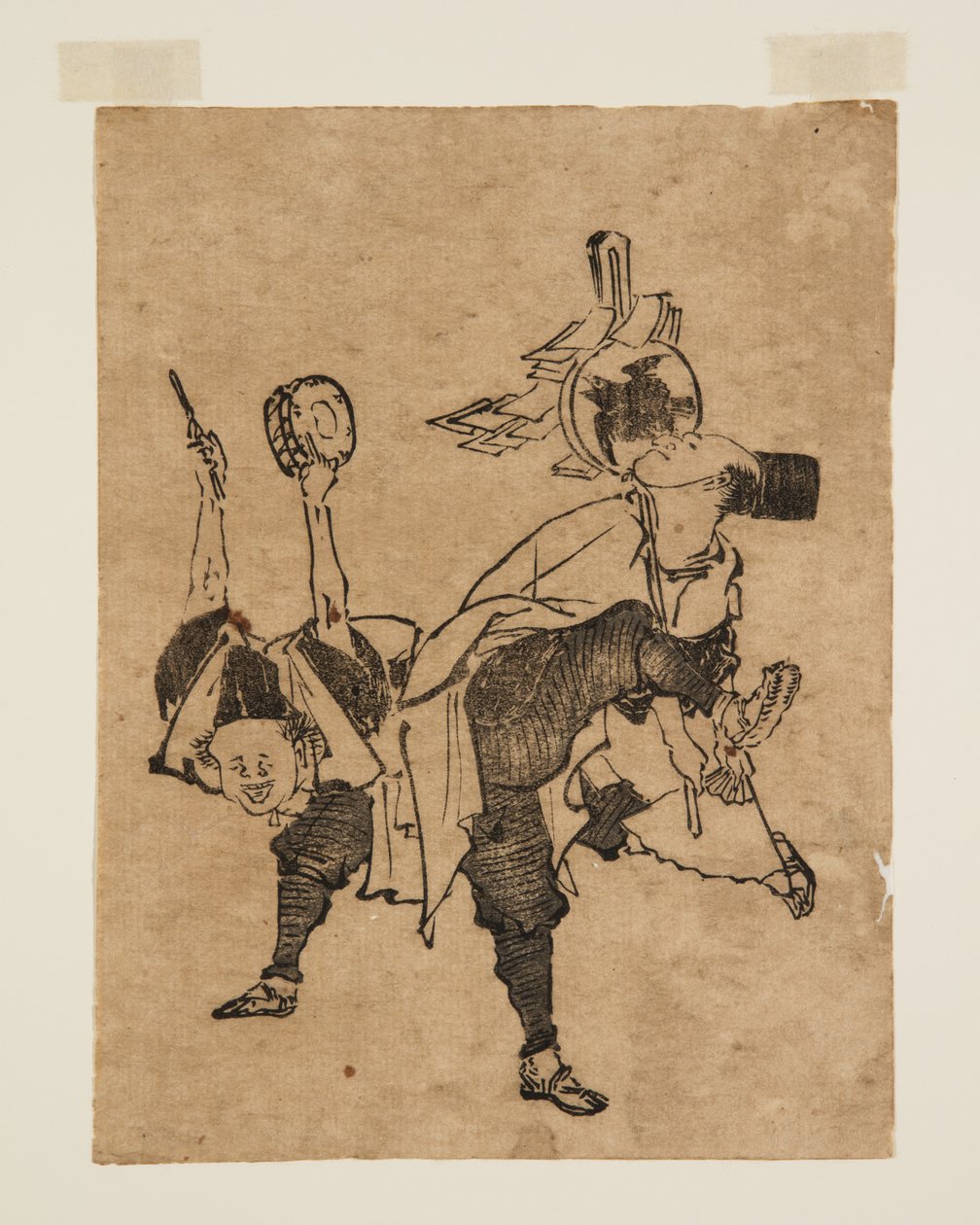 (カラー木版画) 作： 北馬帝西