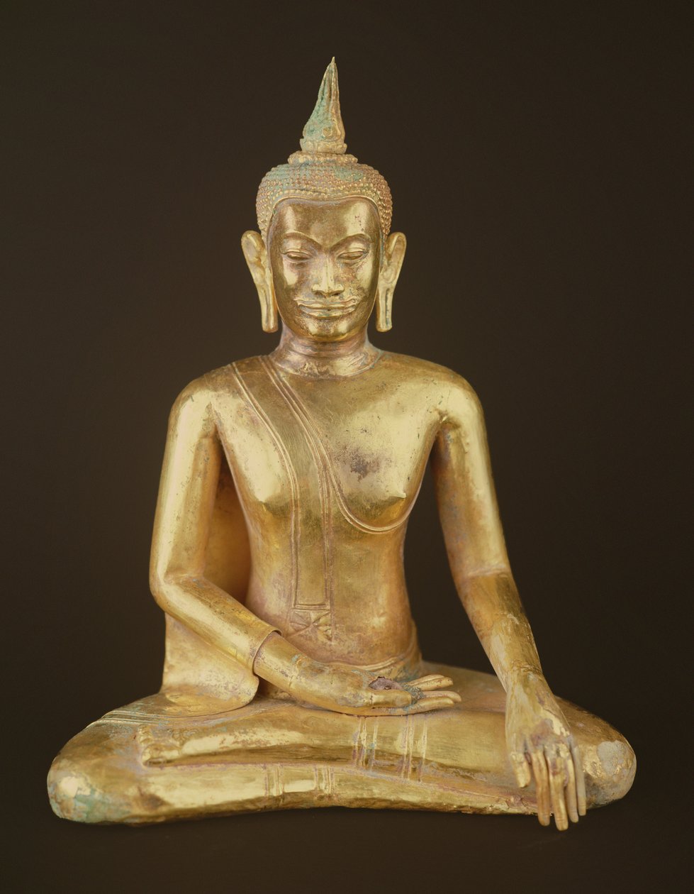 瞑想中の仏陀（ブロンズ 作： タイの学校
