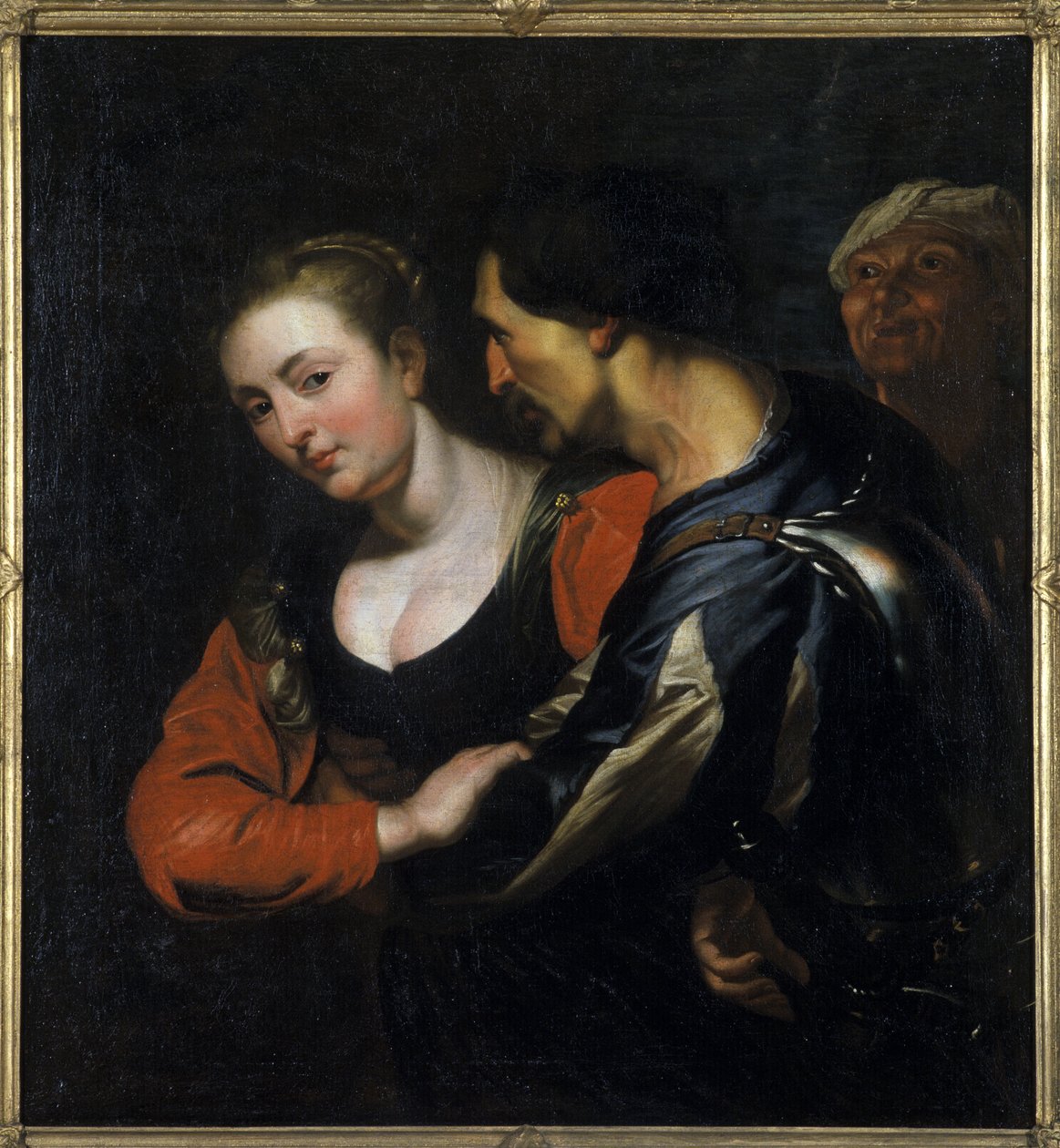 Landsknecht with a Woman 作： セオドア・ロンボウツ