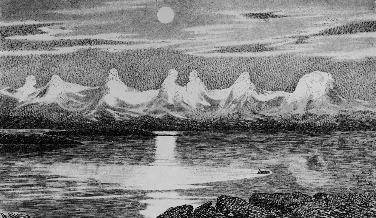 7人の姉妹、1888年頃（リソ） 作： セオドア・キッテルセン
