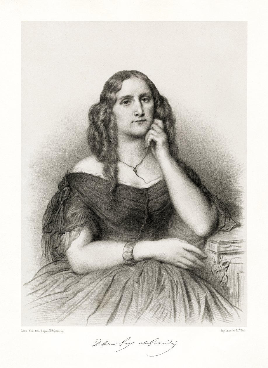 デルフィーヌドジラルダン、1865-66 作： テオドール・シャッセリオー