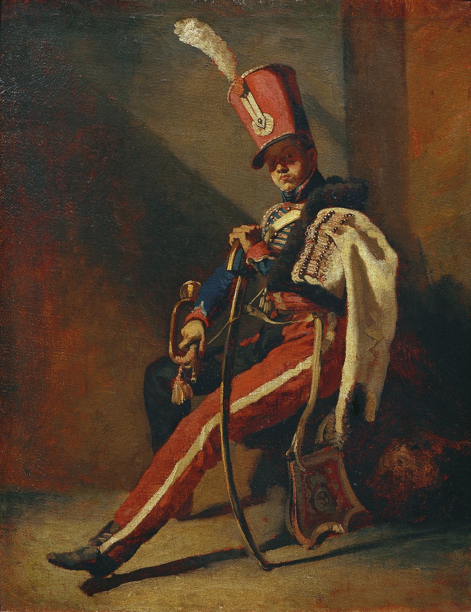 Orleans Hussars のトランペッター 作： セオドア・ジェリコー