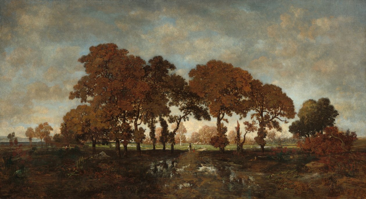 雨の後、c。 1850年。 作： テオドール・ルソー