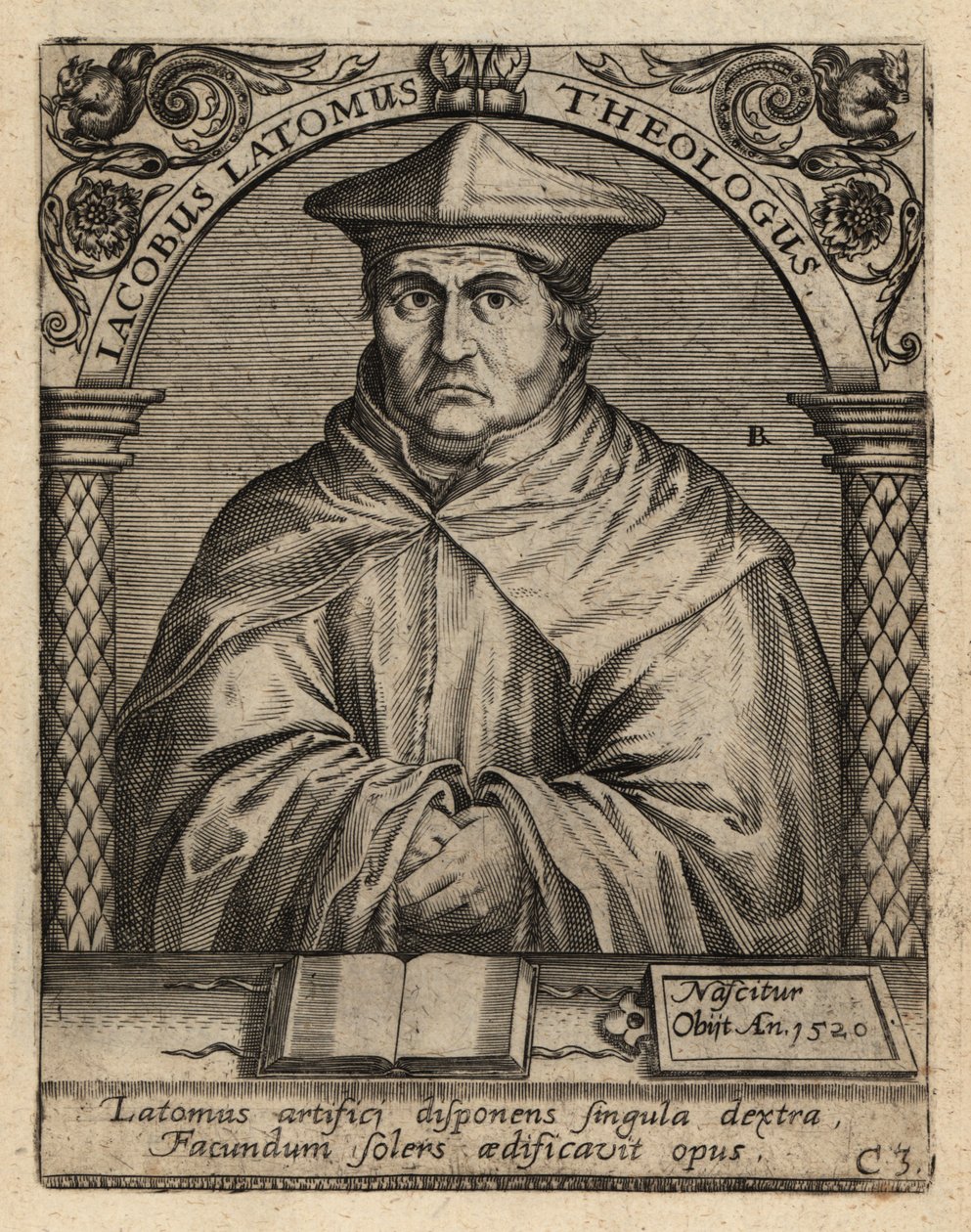 ジャック・マッソン（Jacques Masson）、c1475-1544、フランドルの神学者。 作： セオドア・ド・ブリー