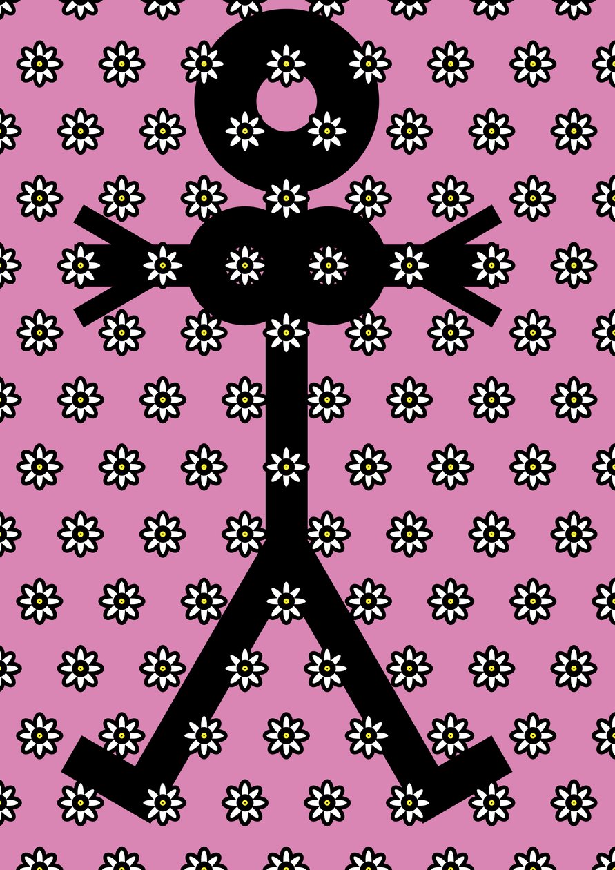 花のアイコンを持つ女性、2006 作： Thisisnotme Thisisnotme