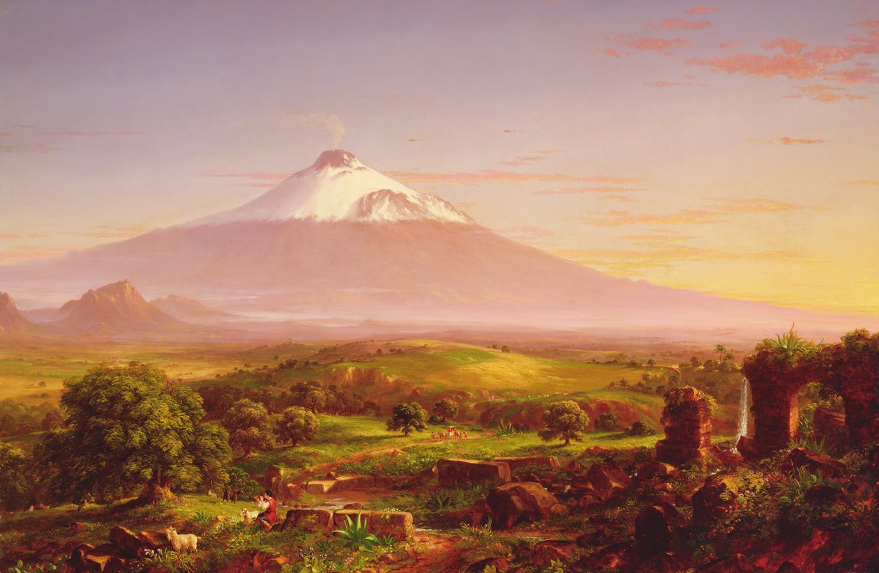 エトナ山、1842年 作： トーマス・コール