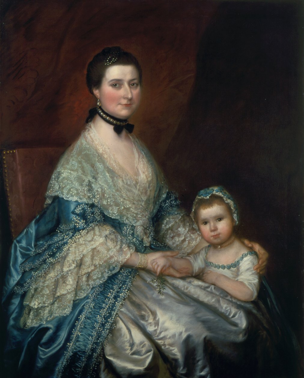 ベディングフィールド夫人と娘、1760年代 作： トーマス・ゲインズバラ