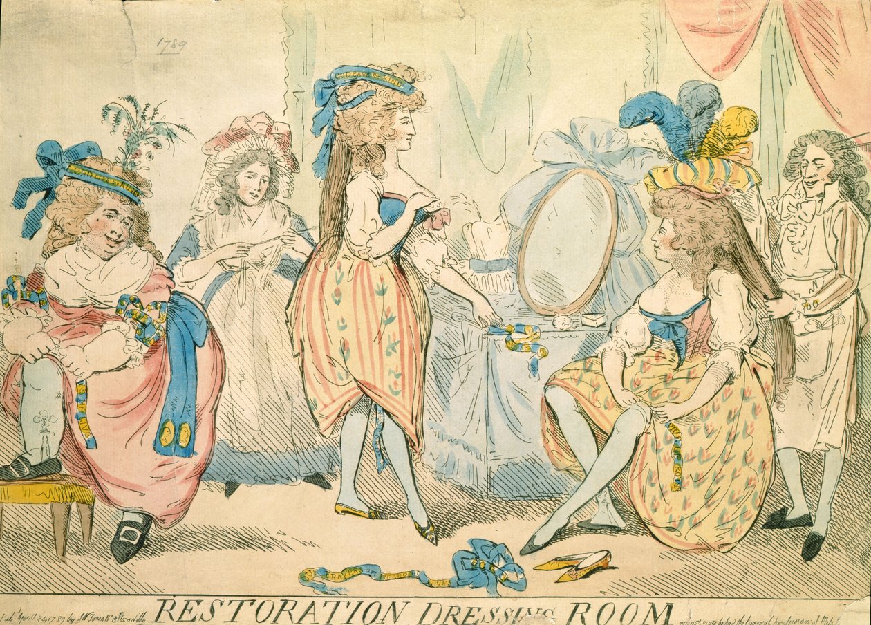 修復更衣室c.1789 作： トーマス・ローランドソン
