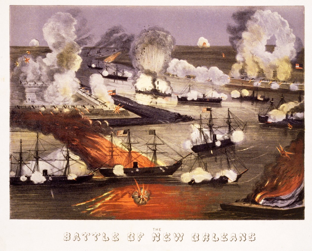 ニューオーリンズの戦い、パブ。 1865年頃 作： トーマス・S・シンクレア