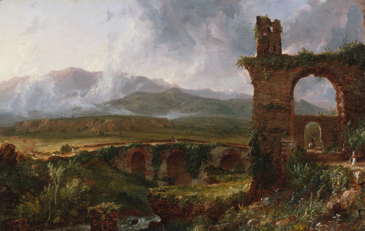 チボリの朝、1832年近くのビュー。 作： トーマス・コール