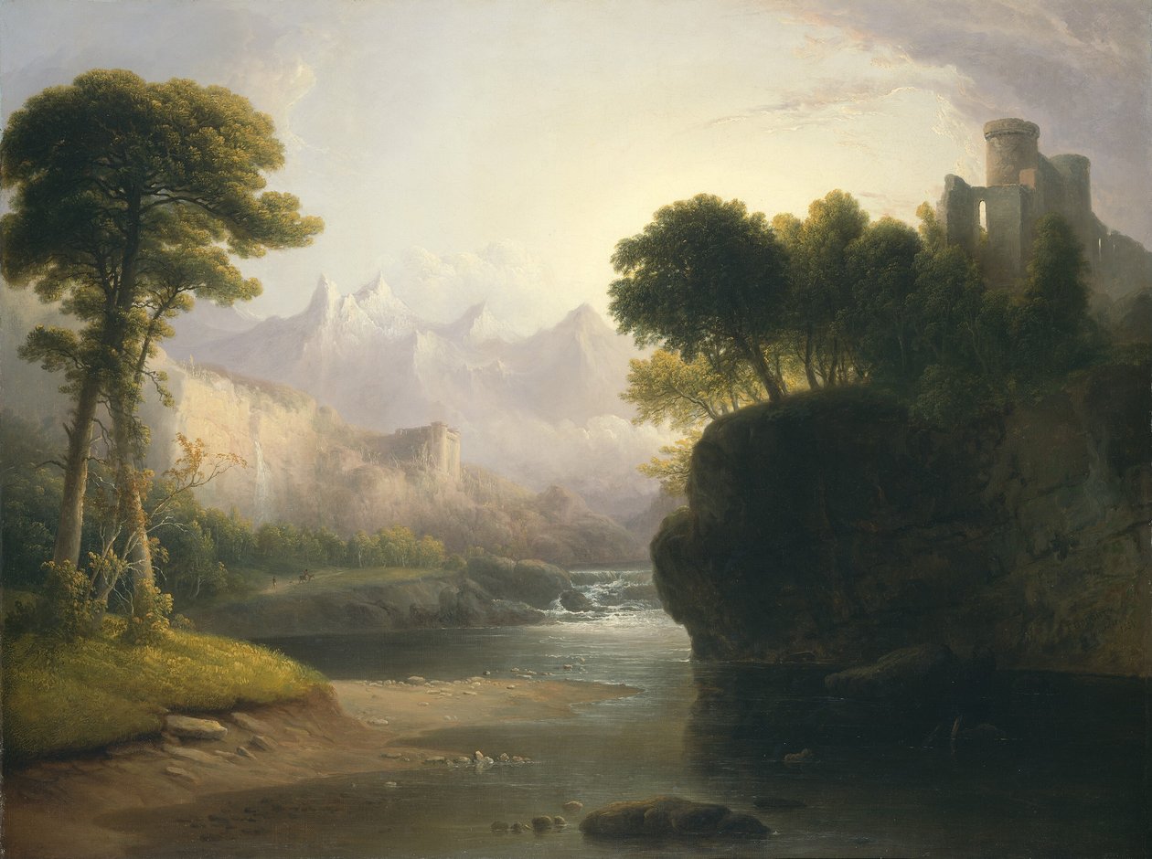 空想的な風景、1834年。 作： トーマス・ダウティ