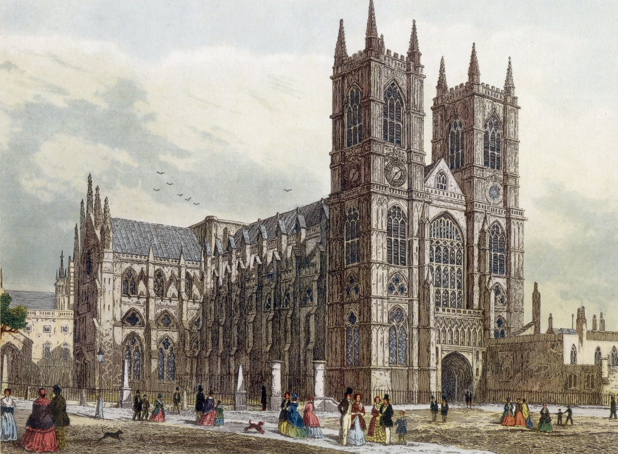 ロンドン: ウェストミンスター寺院、c. 1840年（彫刻） 作： トーマス・ホスマー・シェパード
