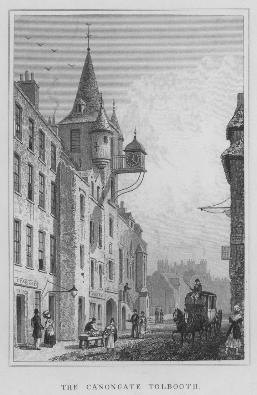 The Canongate Tolbooth (the engraving) 作： トーマス・ホスマー・シェパード