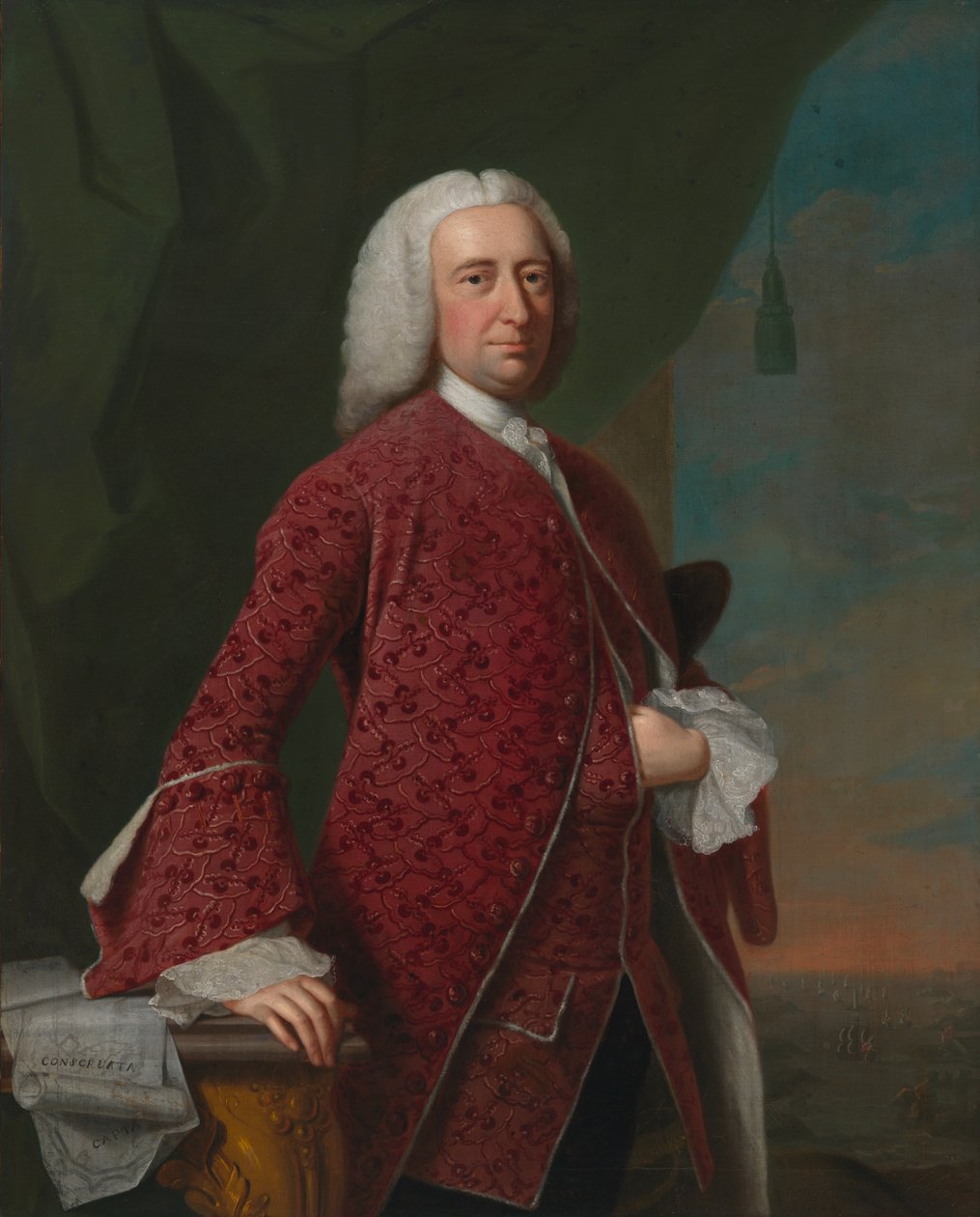 ウィリアム・シャーリー、1750年。 作： トーマス・ハドソン