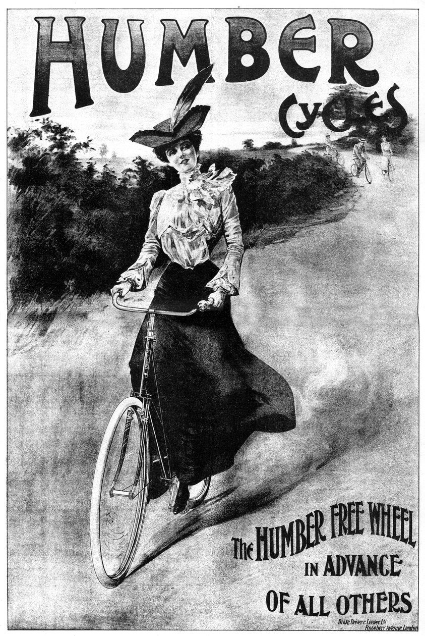 ハンバーサイクルの広告、1902-1903。 作： トーマス・ハンバー