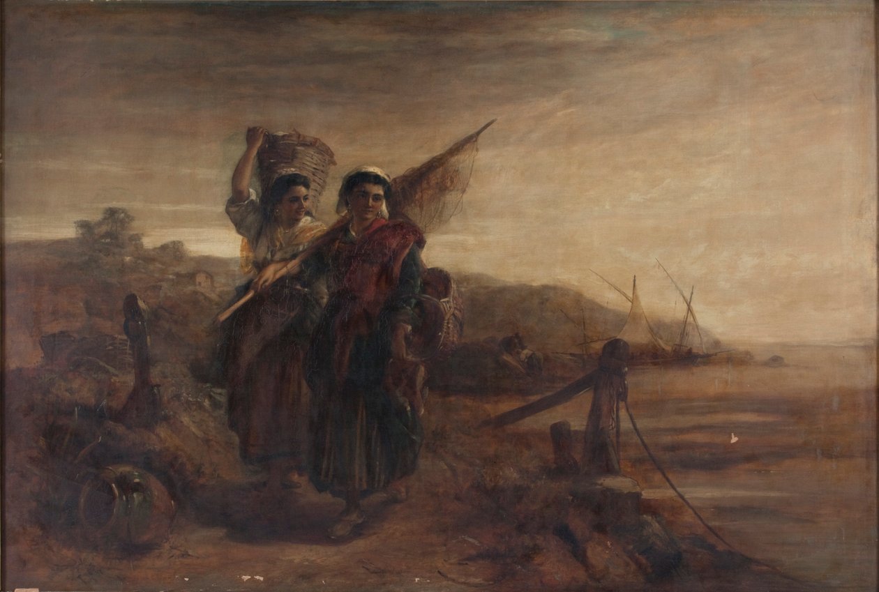 「バスク地方の漁師」、1880～1891年 作： トーマス・ケント・ペルハム