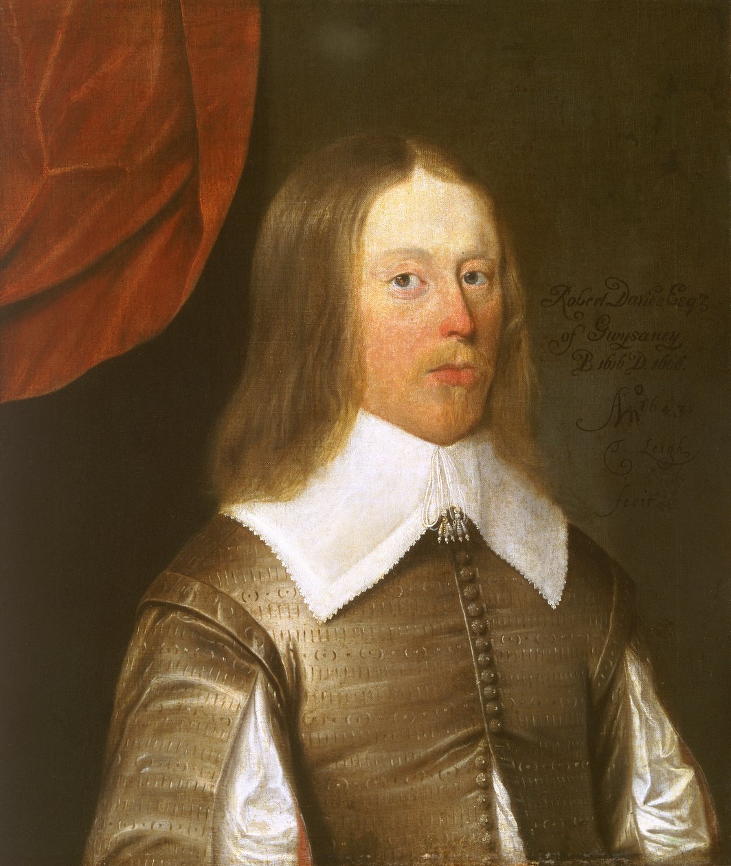 Gwysaney の Robert Davies 1616 年から 1666 年、1643 年。 作： トーマス・リー