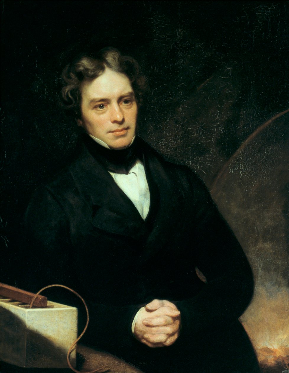 マイケルファラデー、イギリスの化学者および物理学者、1842年 作： トーマス・フィリップス