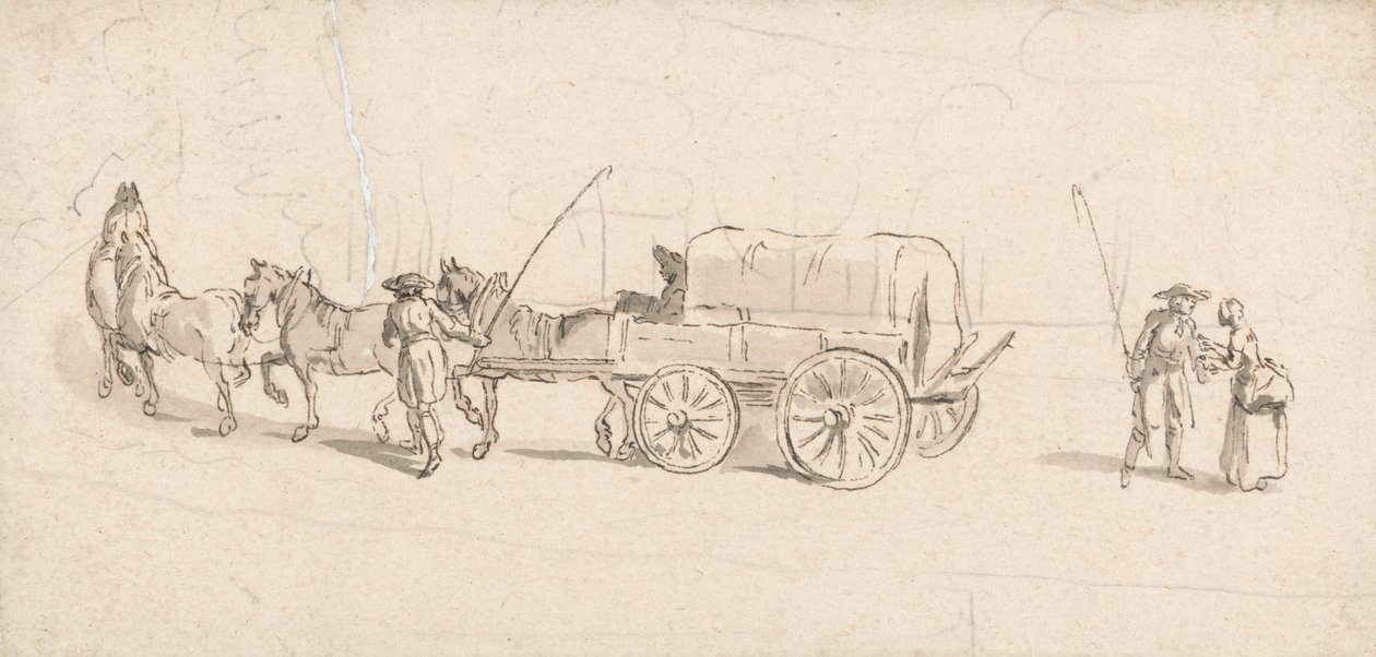 馬車と馬のフィギュア 作： トーマス・ロス
