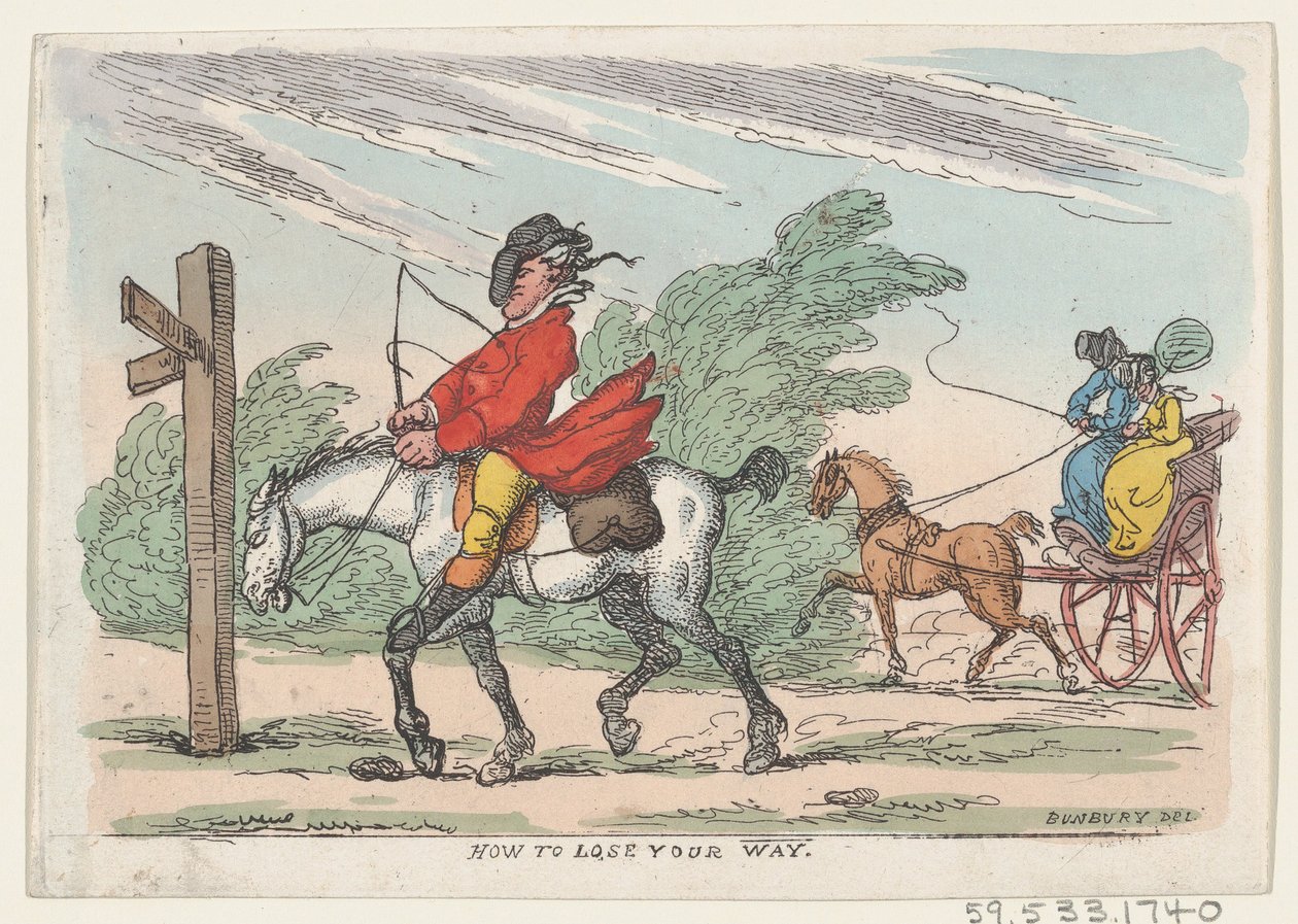 道に迷う方法、1803-1815.、1803-1815。 作： トーマス・ローランドソン