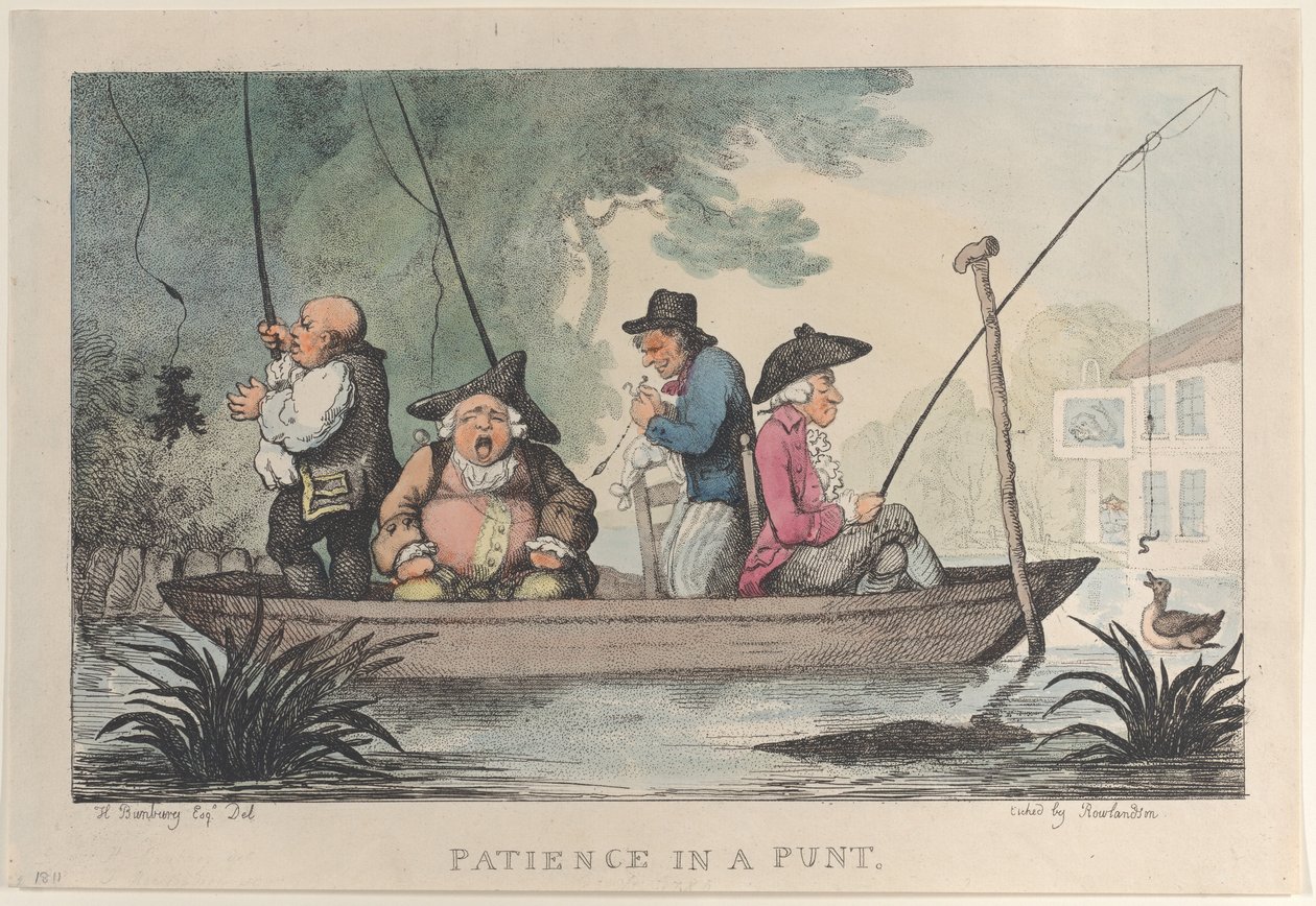 パントでの忍耐、1811年、1811年。 作： トーマス・ローランドソン