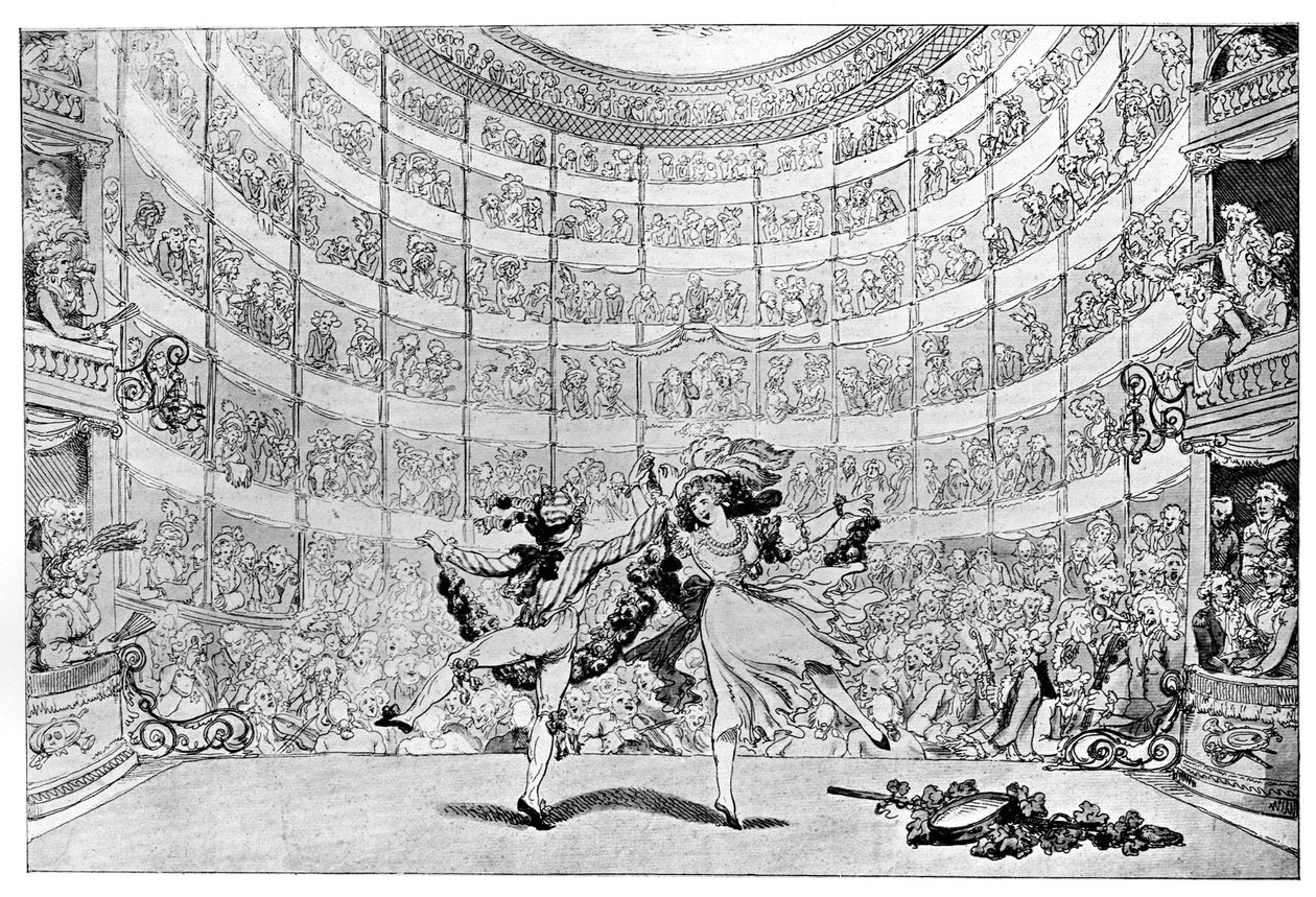 私たちの前の見通し、1791年。 作： トーマス・ローランドソン