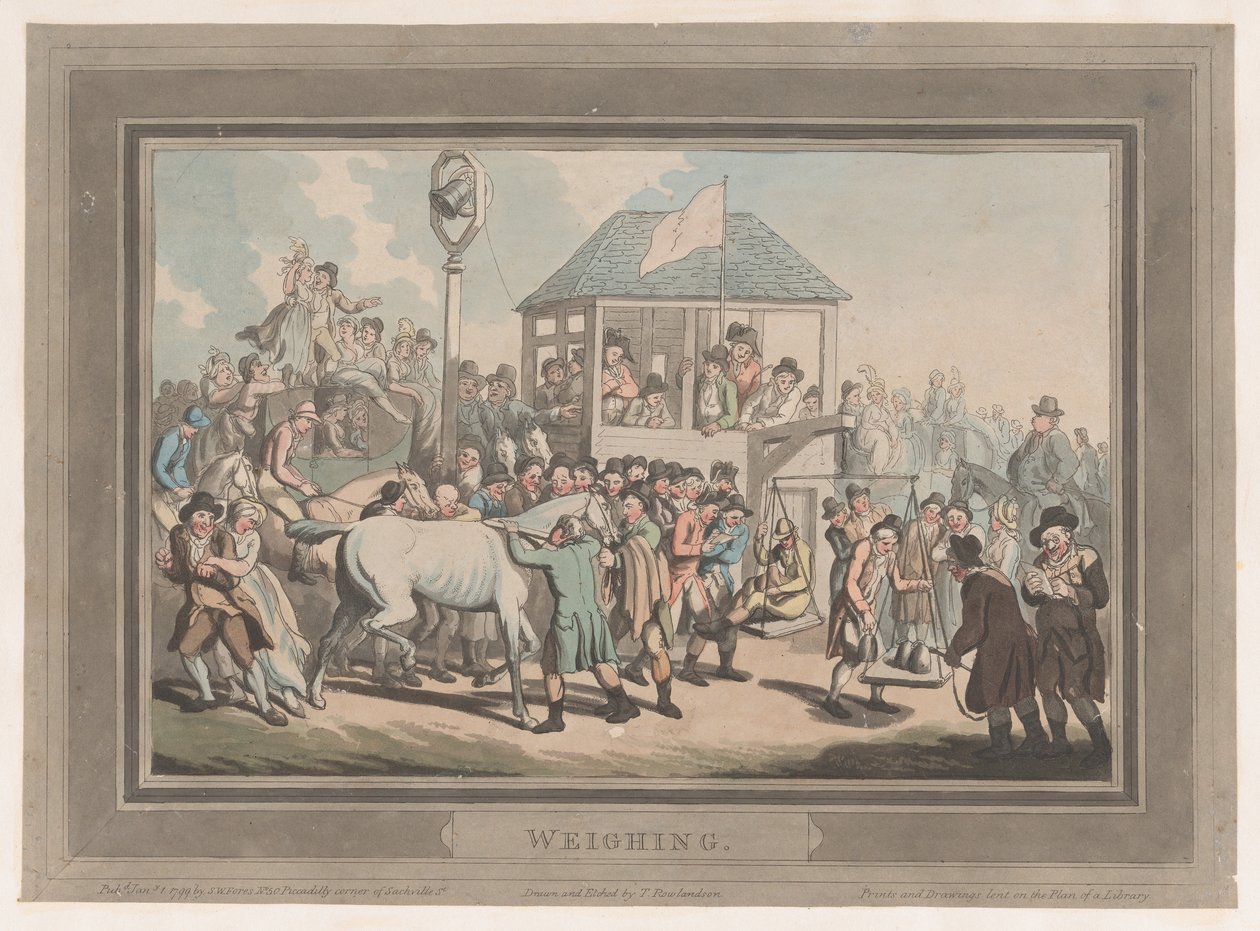 秤量、1799年1月1日、1799年1月1日。 作： トーマス・ローランドソン