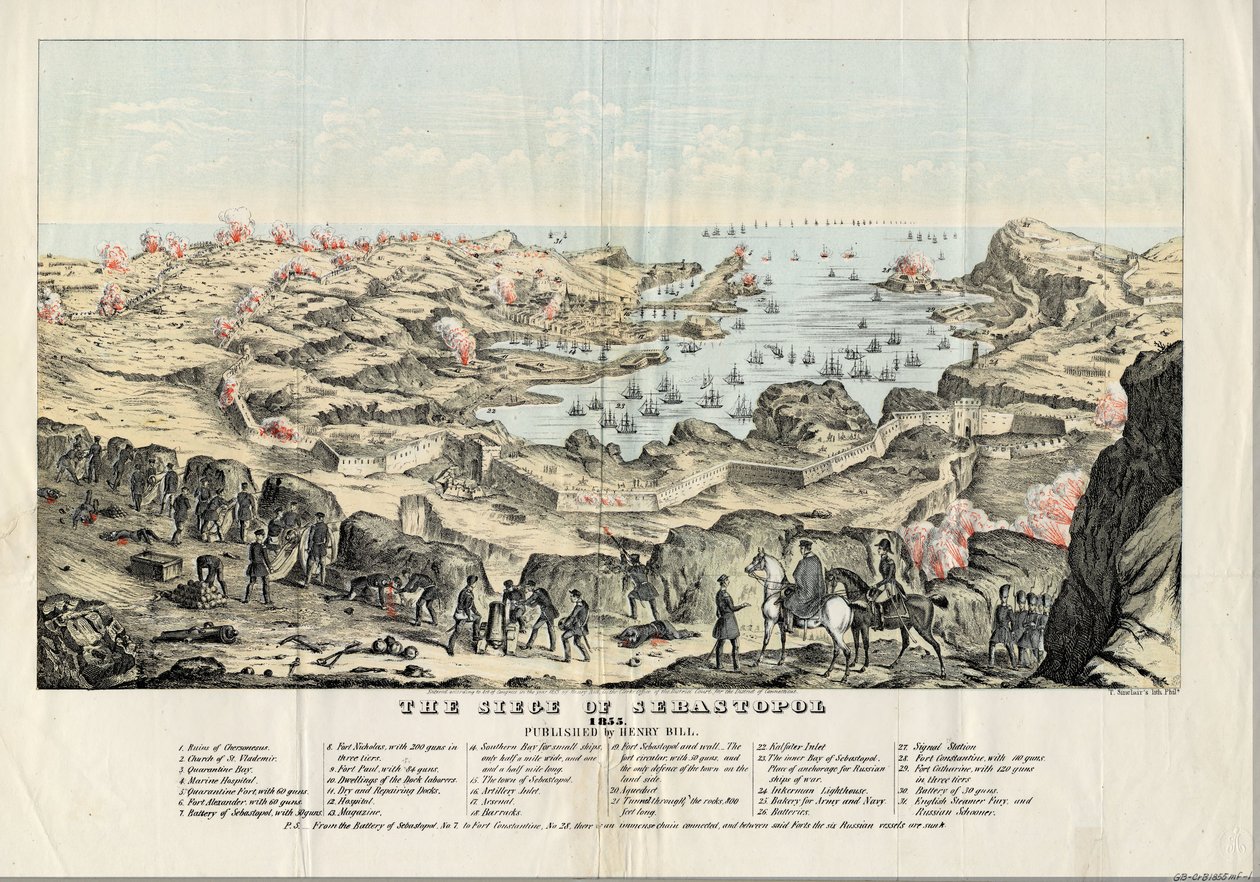 セバストポリの包囲、1855 作： トーマス・S・シンクレア