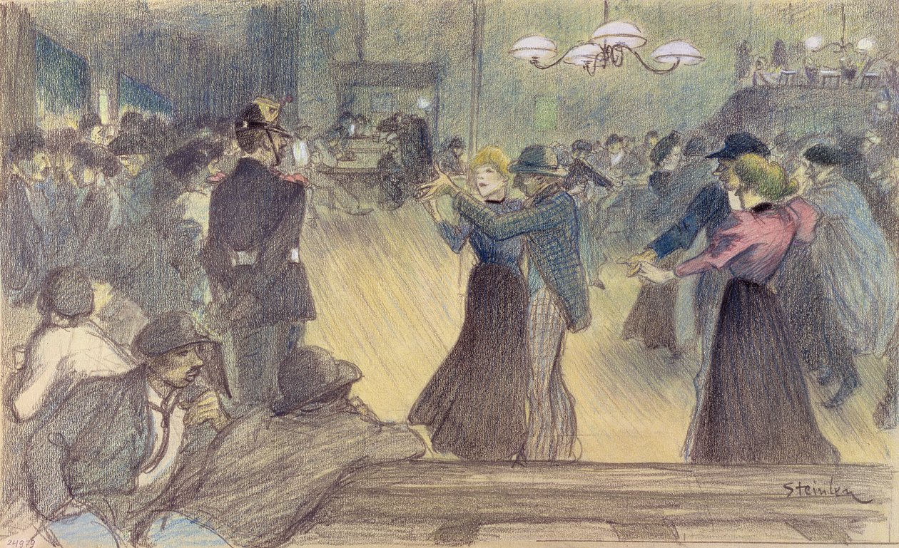 パリ郊外の球、1892年（193271も参照） 作： テオフィルアレクサンドル・スタインレン