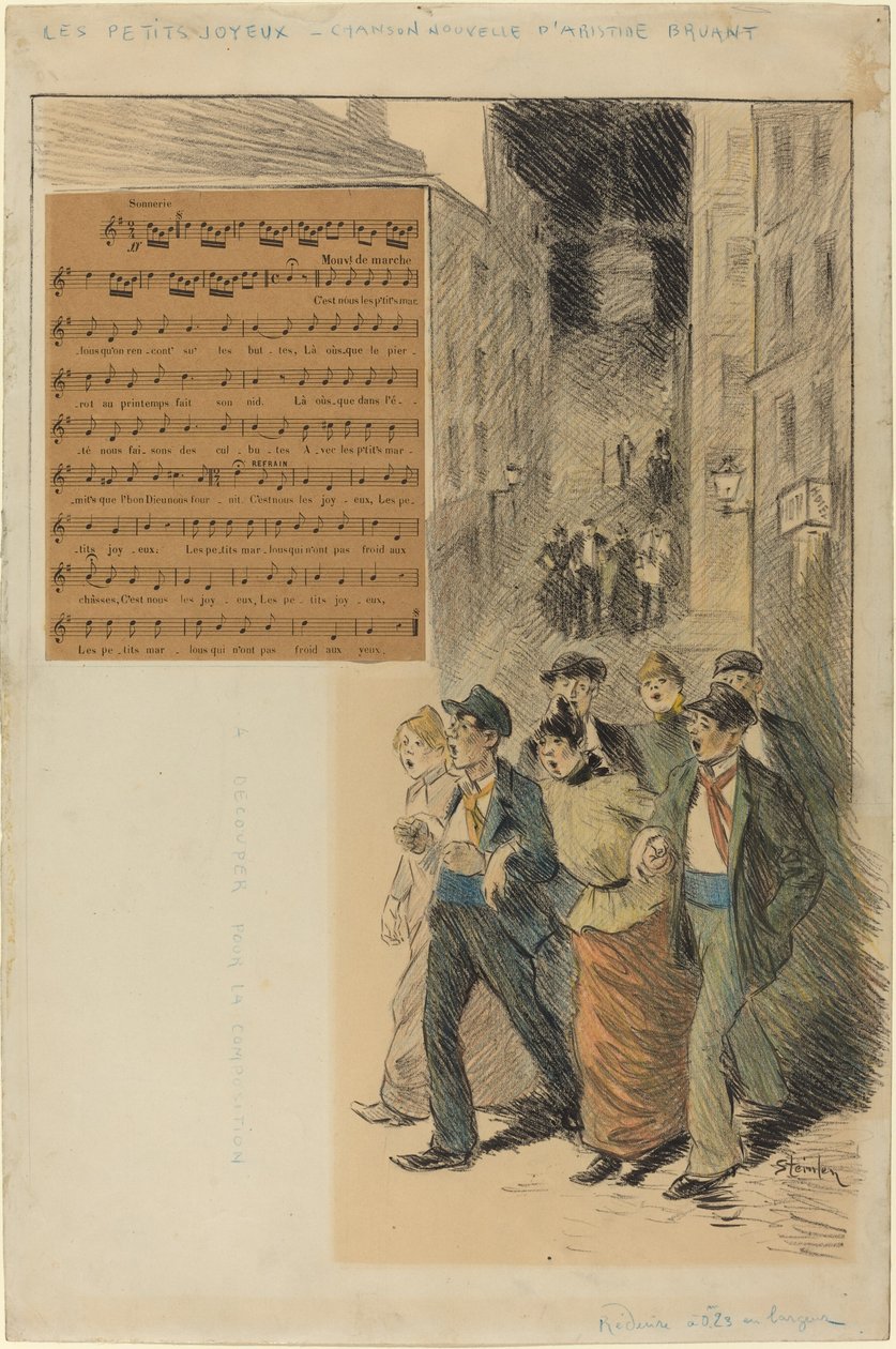 陽気な子供たち、1891 年。 作： テオフィルアレクサンドル・スタインレン