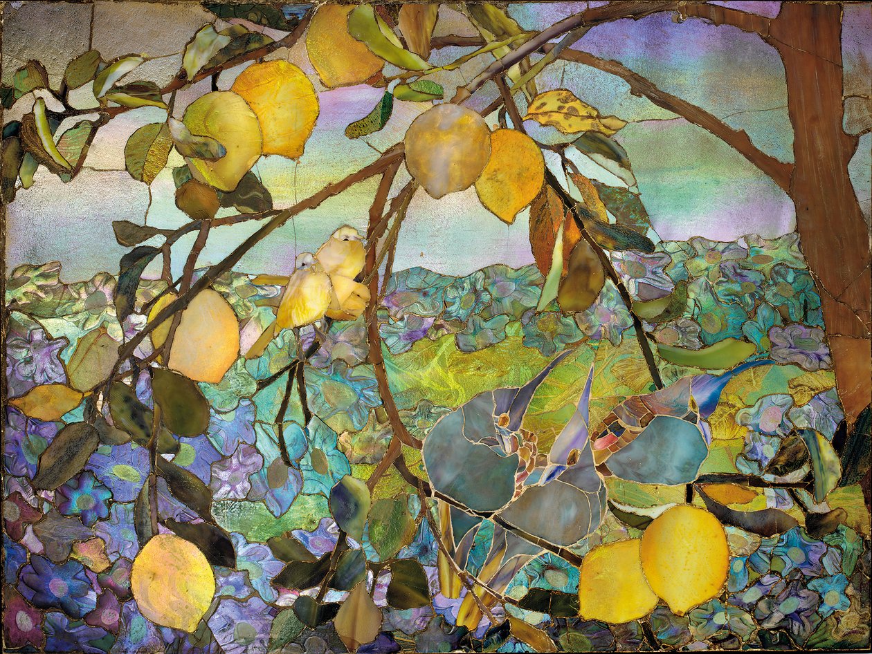 Favrileモザイクパネル、c.1910 作： ティファニースタジオ