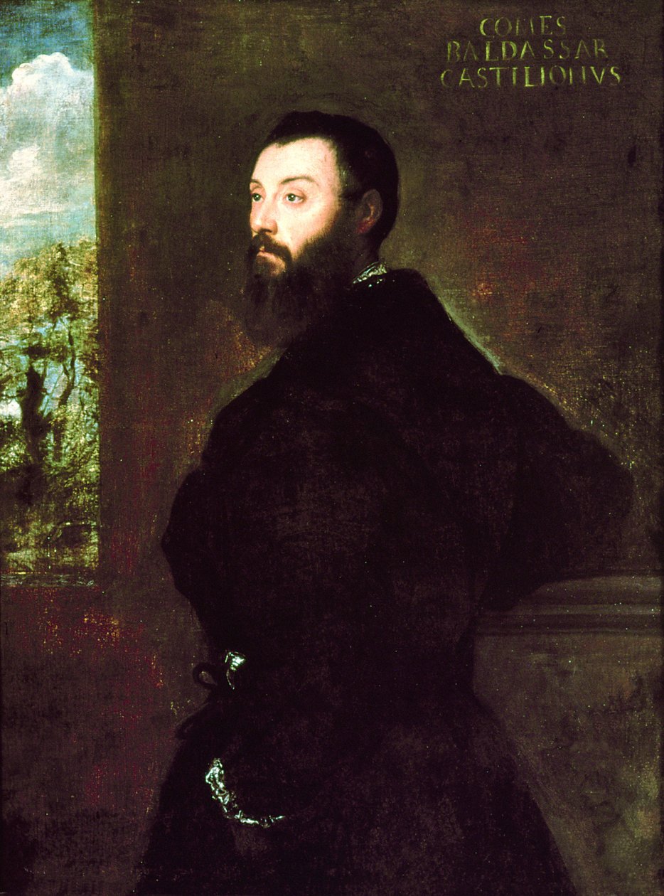 Baldassare Castiglione（1478-1529）1523の肖像 作： Tiziano Vecelli