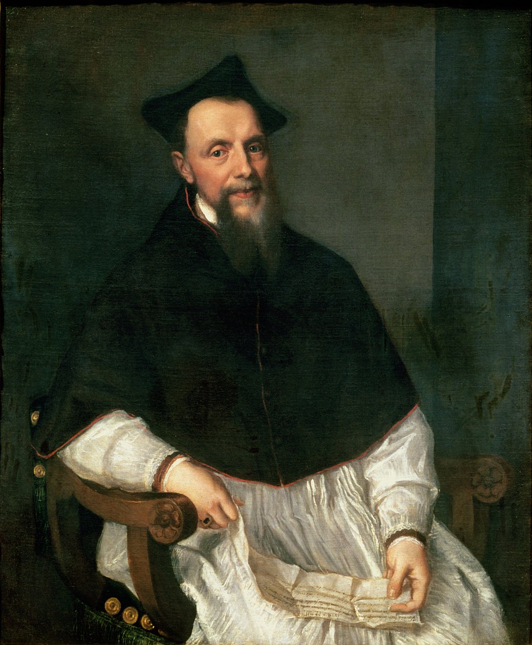 司教ルドビコベッカデリの肖像、1552年 作： Tiziano Vecelli