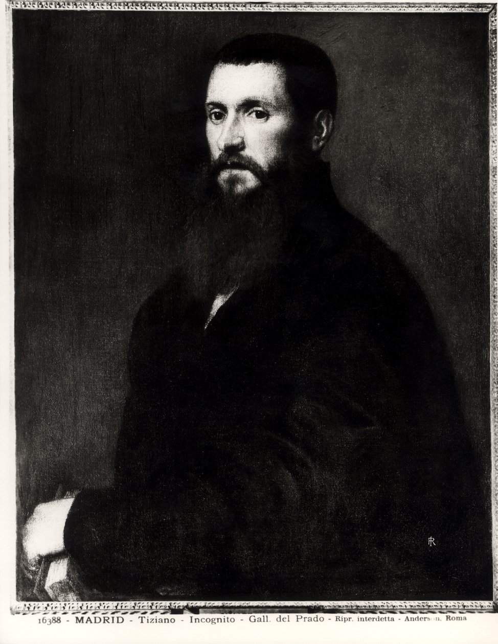 見知らぬ男の肖像 作： Tiziano Vecelli