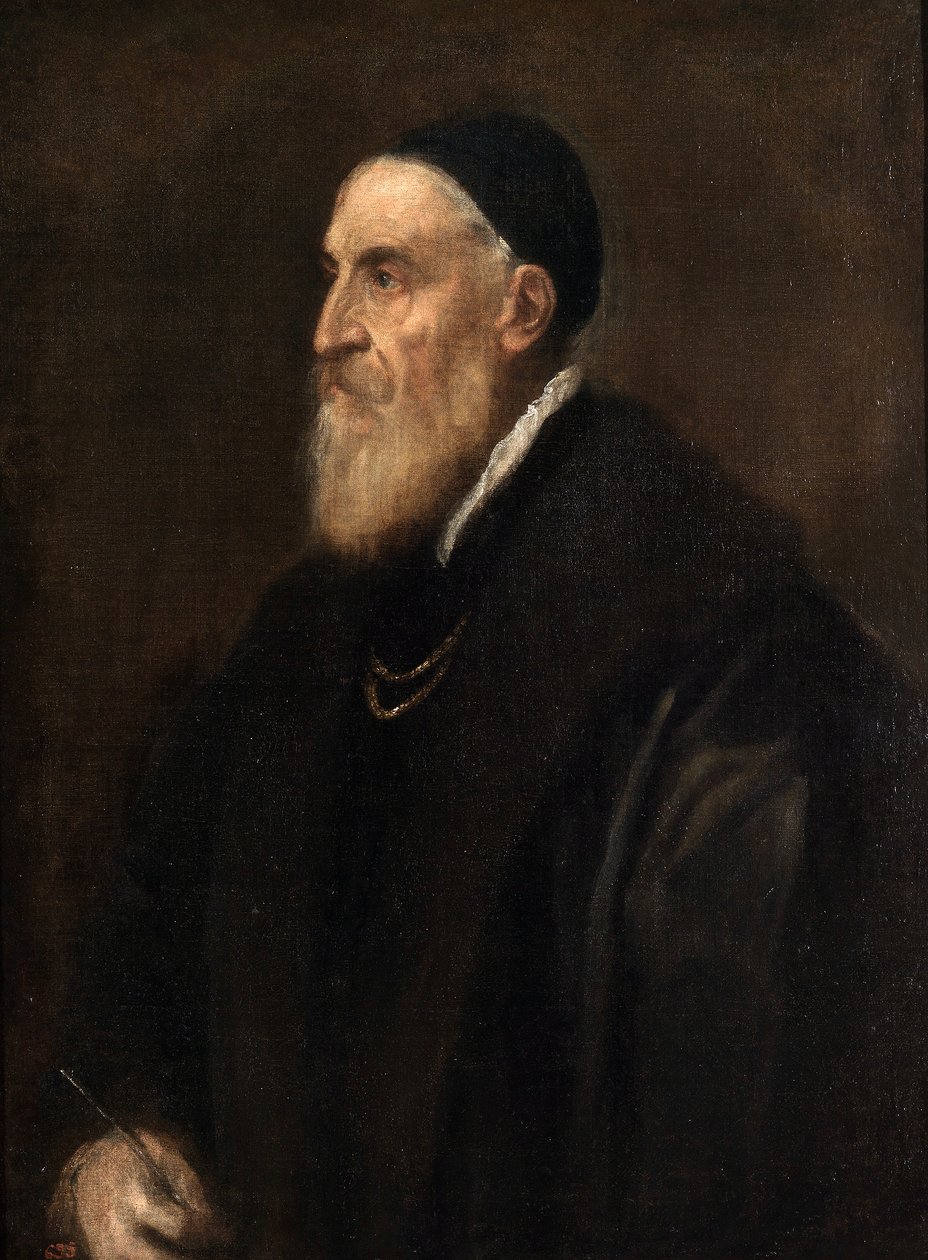 自画像、c.1560-70 作： Tiziano Vecelli