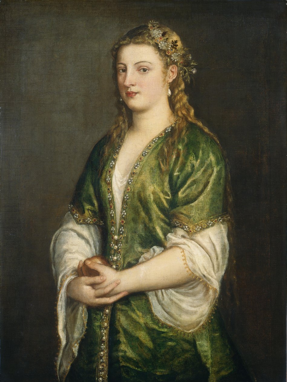 女性の肖像 作： Tiziano Vecelli