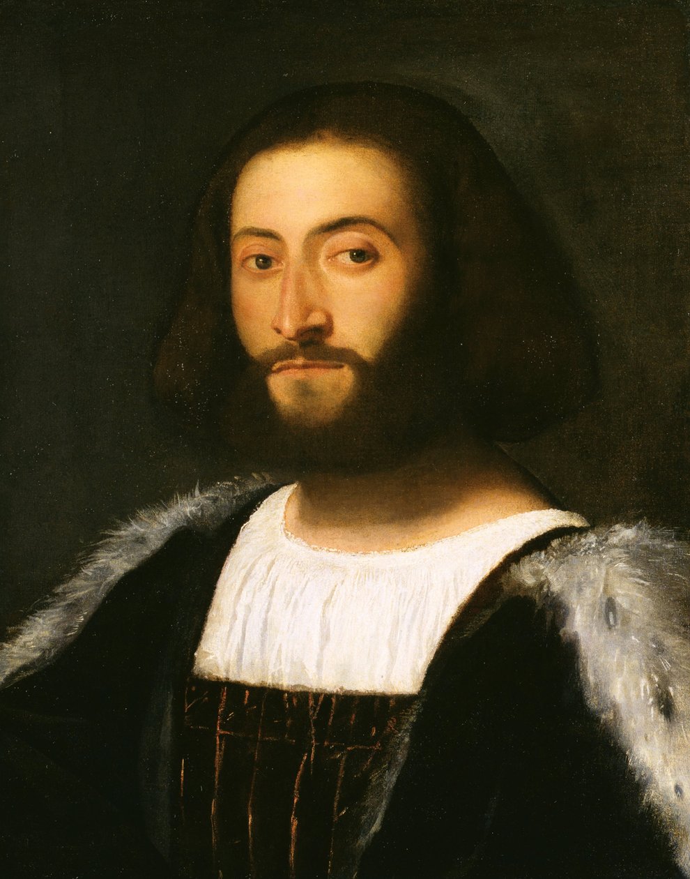 男の肖像 作： Tiziano Vecelli