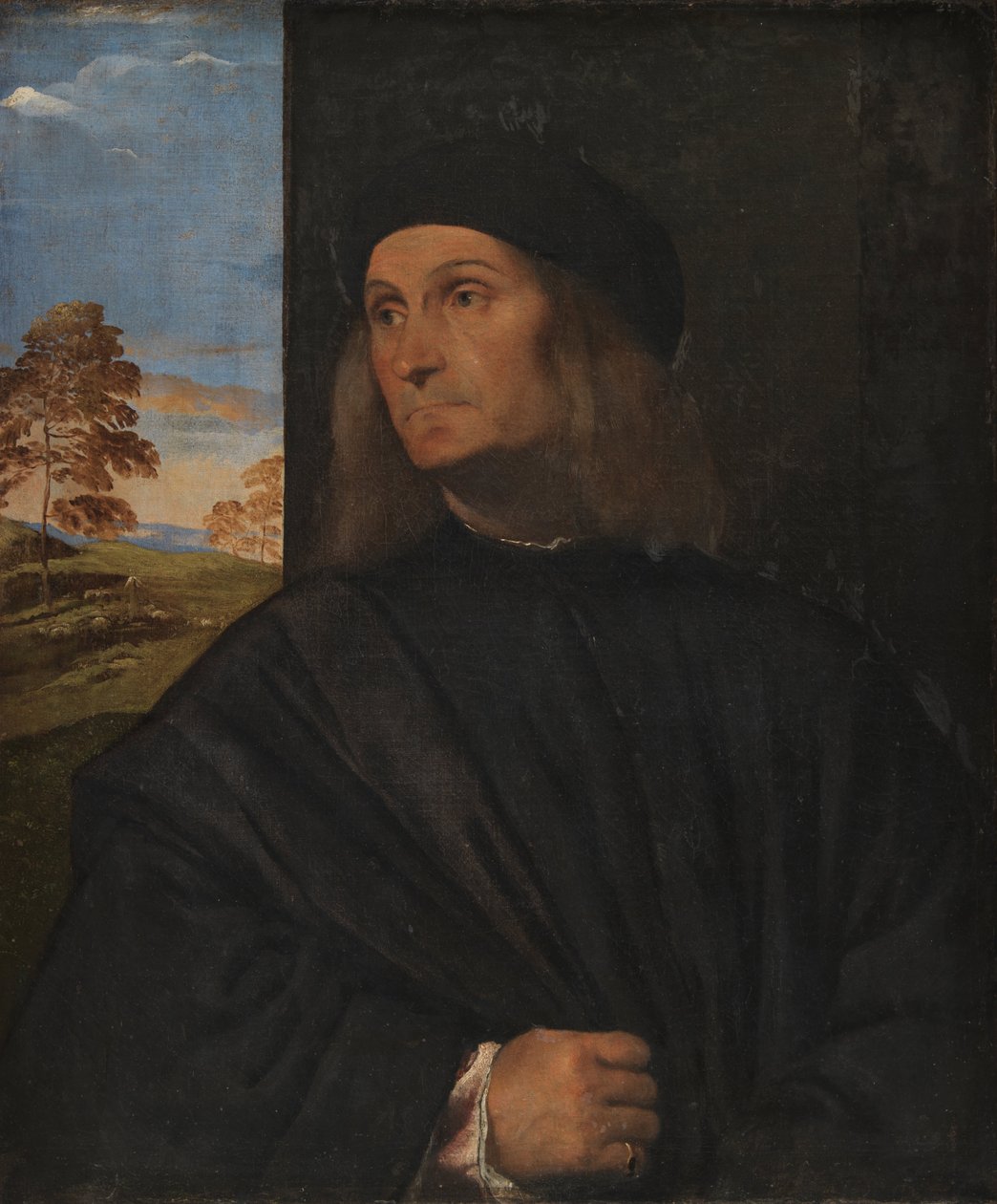 ベネチアの画家ジョバンニベリーニの肖像 作： Tiziano Vecelli