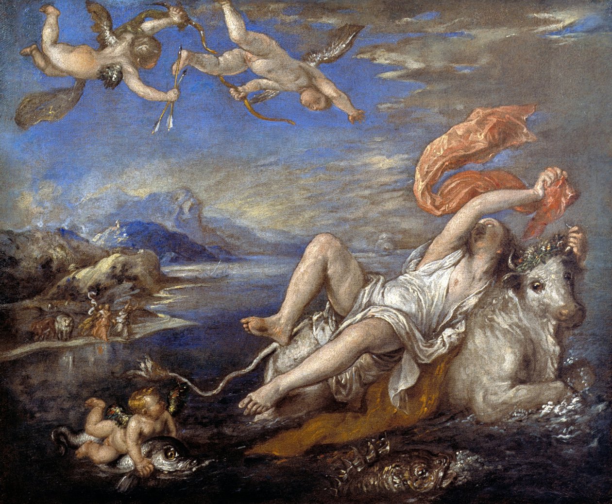 エウロパのレイプ 作： Tiziano Vecelli