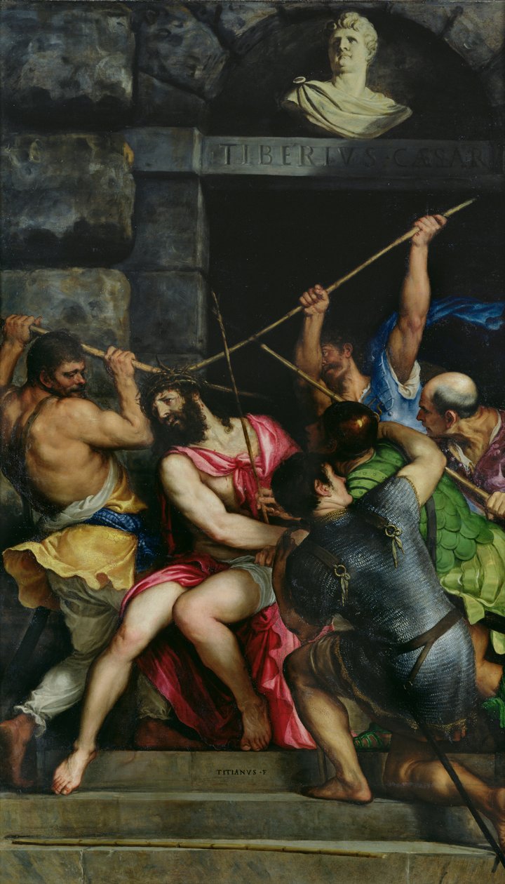いばらの冠、1540-42 作： Tiziano Vecelli