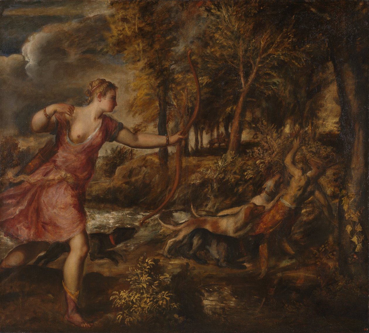 アクテオンの死 作： Tiziano Vecelli