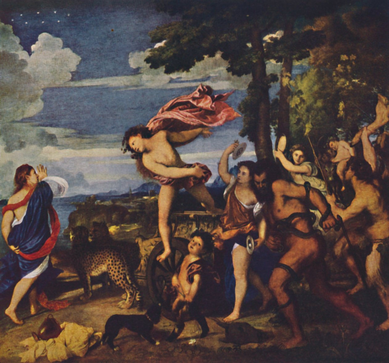 バッカスとアリアドネ、1520-1523、c1950。 作： Tiziano Vecelli