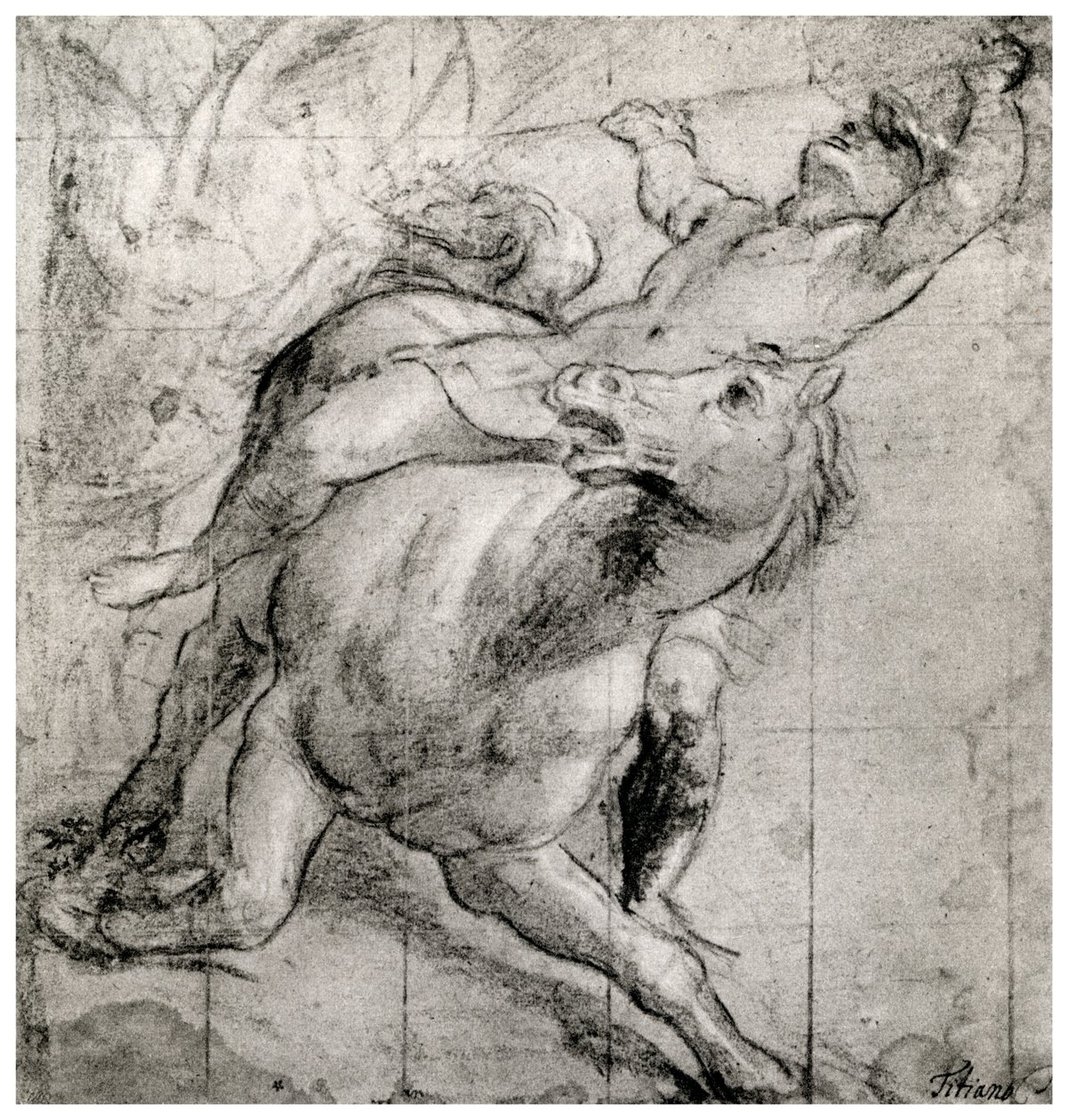 ホースマンフォーリング、c1565、1937 作： Tiziano Vecelli