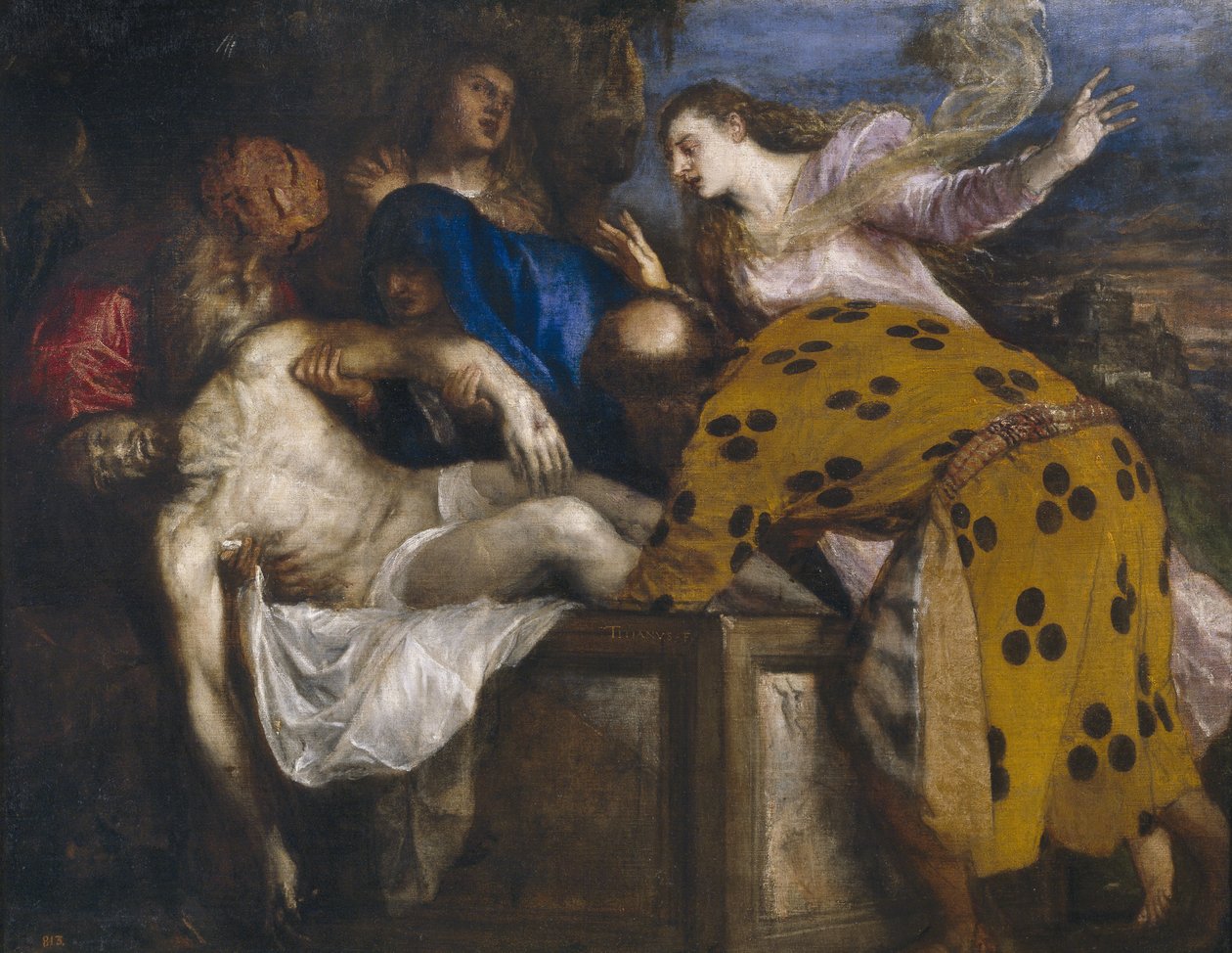 キリストの墓、1572 作： Tiziano Vecelli