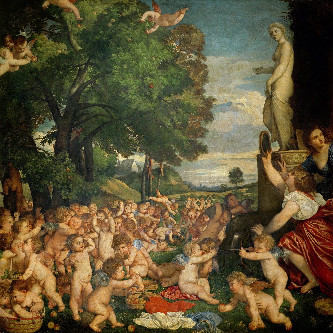 金星の崇拝、1519年 作： Tiziano Vecelli