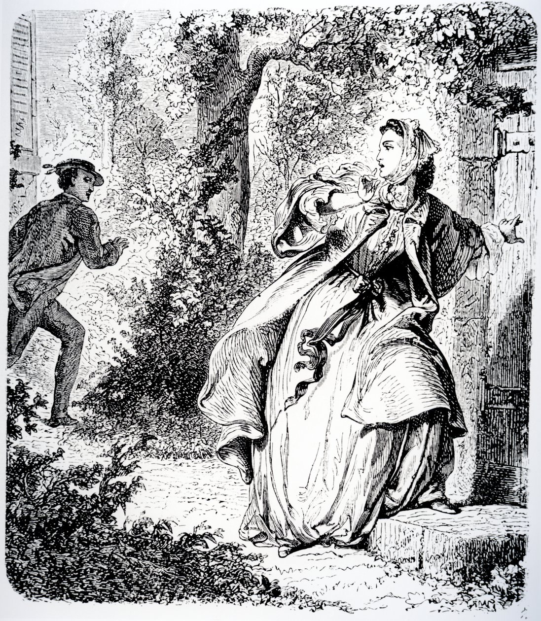 George Sand、1833年の「Little Fadette」のイラスト 作： トニー・ヨハノ