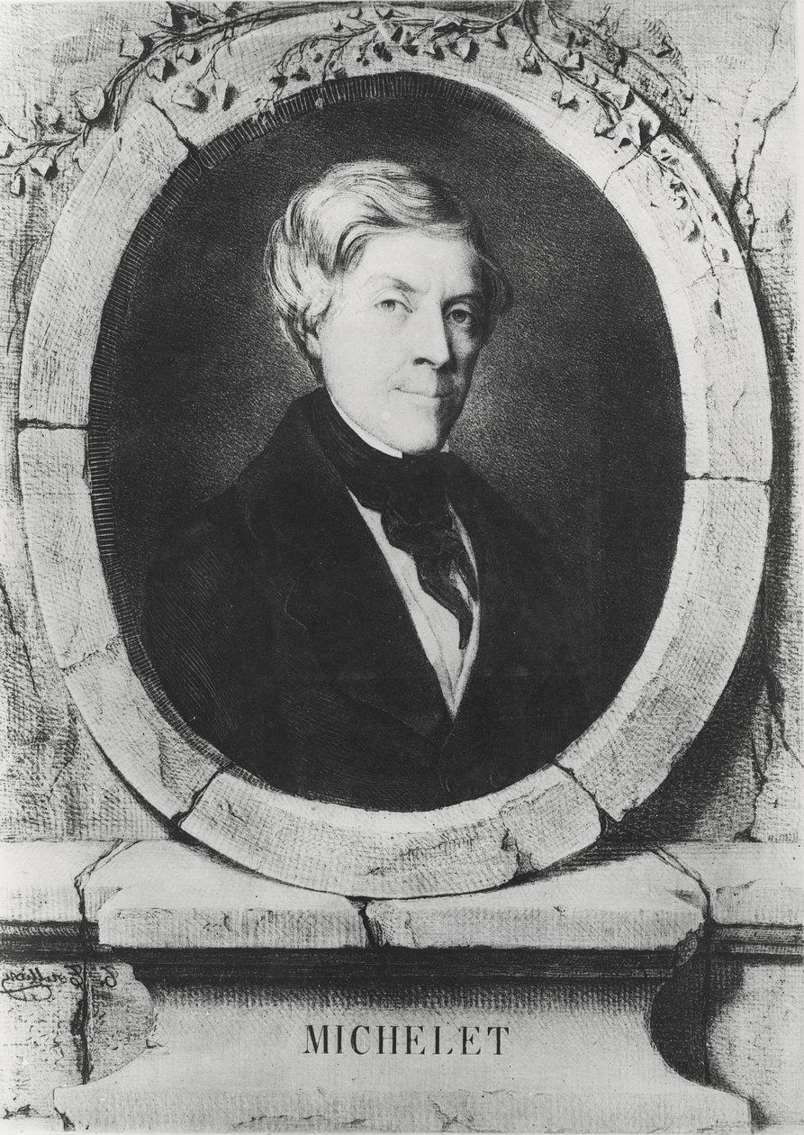 ジュールミシュレの肖像、1843年 作： トニー・トゥリオン