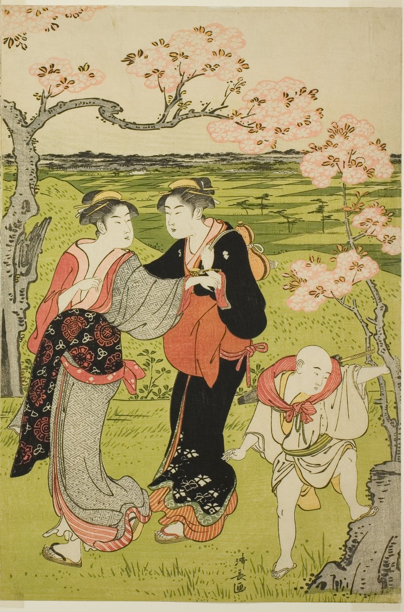 明日香の丘でお花見 作： 清永鳥居
