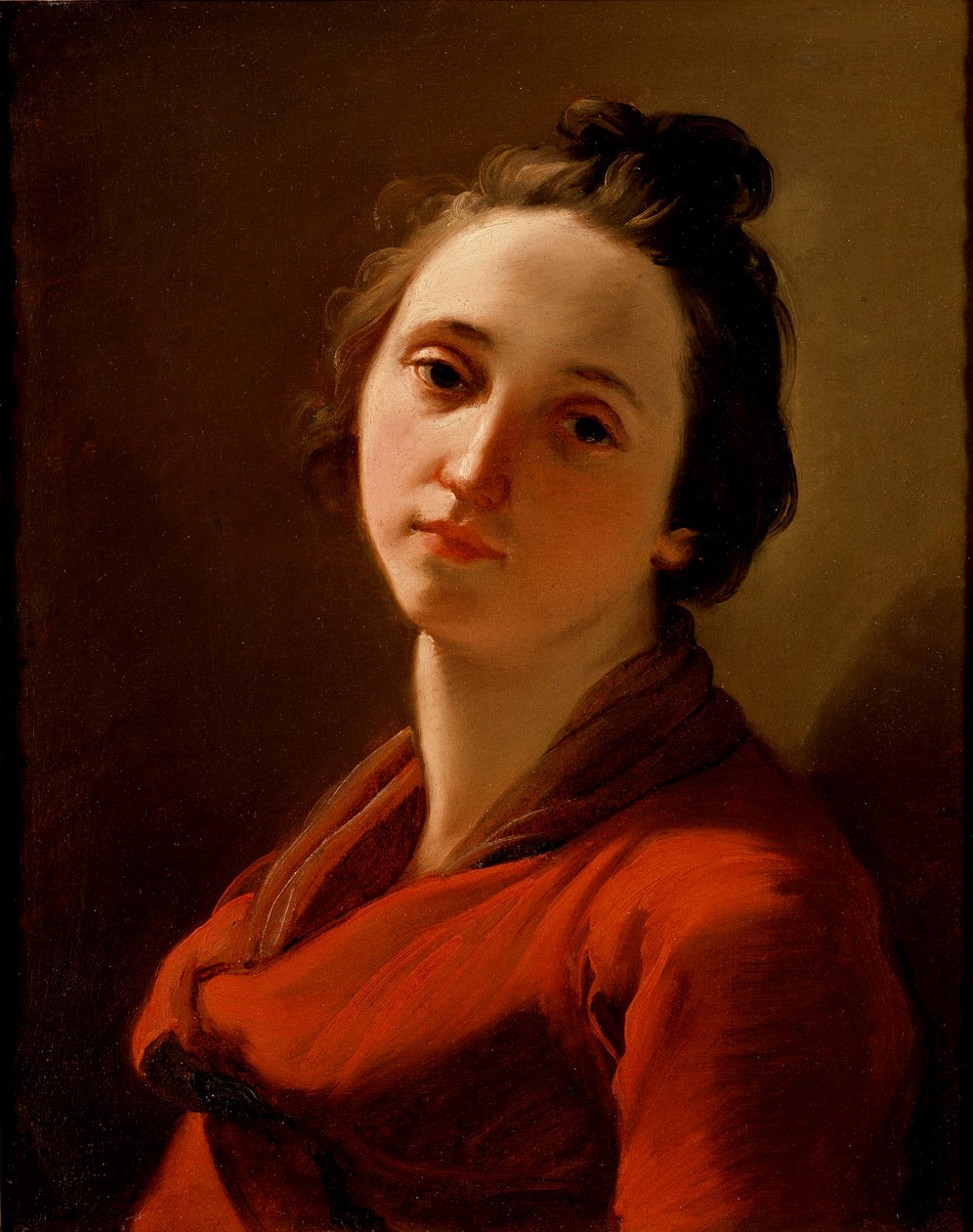 若い女性の頭、1775-1778 作： ウバルド・ガンドルフィ